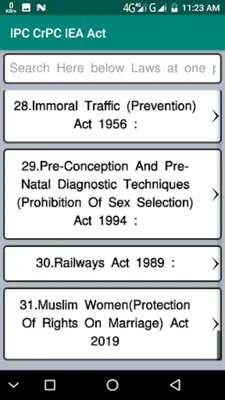 IPC CrPC IEA Act android App screenshot 9