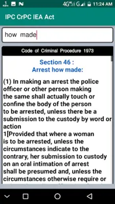 IPC CrPC IEA Act android App screenshot 5